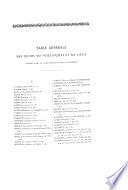 Notice historique, suivie de la liste des chefs de l'abbaye d'Ainay, par A. Vachez Chartularium athanacense an. 1286 conditum. Appendice. Table chronologique et analytique. Table général