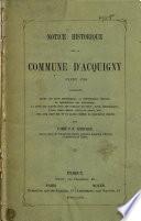 Notice historique sur la Commune d'Acquigny avant 1790, etc