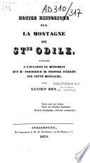 Notice historique sur la montagne de Ste Odile....