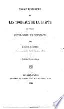 Notice historique sur les tombeaux de la crypte de l'eglise Notre-Dame de Boulogne par l'abbé D. Haigneré