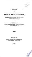 Notice sur Antoine Reinhard Falck