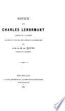 Notice sur Charles Lenormand