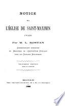Notice sur l'église de Saint-Maximin (Var)