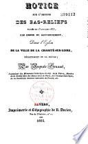 Notice sur l'origine des bas-reliefs placés le 15 juillet 1835, par ordre du gouvernement, dans le transept de droite de l'église paroissiale de la ville de la Charité-sur-Loire, département de la Nièvre