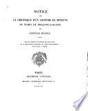 Notice sur la chronique d'un anonyme de Béthune du temps de Philippe-Auguste