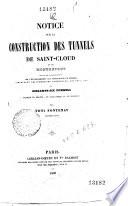 Notice sur la construction des tunnels de Saint-Cloud et de Montretout