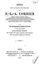 Notice sur la vie et les travaux de M. Cordier