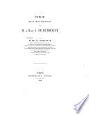 Notice sur la vie et les travaux de M. le Baron A. de Humboldt. [With portraits.]