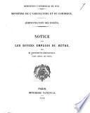 Notice sur les divers emplois du hêtre