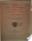 Notice sur les manuscrits disparus de la bibliothèque de Tours pendant la première moitié du XIXe siècle