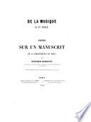 Notice sur un manuscrit de da bibliothèque de Dijon