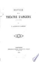 Notice sure le théatre d'Angers (1755-1825).