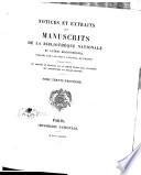 Notices et extraits des manuscrits de la Bibliothèque du Roi