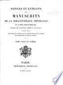 Notices et extraits des manuscrits de la Bibliothèque nationale et autres bibliothèques ...