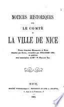 Notices historiques sur le comté et la ville de Nice