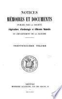Notices, mémoires et documents