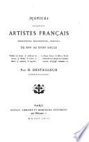 Notices sur quelques artistes français