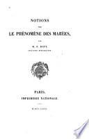 Notions sur le phénomène des marées