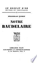 Notre Baudelaire