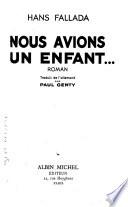 Nous avions un enfant