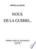 Nous de la guerre