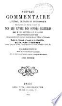Nouveau commentaire littéral