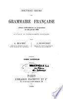 Nouveau cours de grammaire française