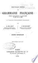 Nouveau cours de grammaire francaise