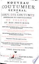 Nouveau coutumier general