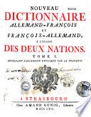 Nouveau dictionnaire Allemand-Français et Français-Allemand