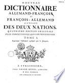 Nouveau dictionnaire Allemand-Français et Français-Allemand