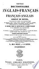 Nouveau dictionnaire anglais-français et français-anglais abrégé de Boyer