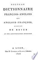 Nouveau dictionnaire anglois-francois