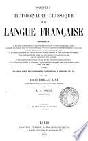 Nouveau dictionnaire classique de la langue française