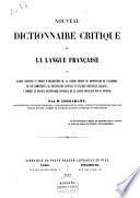 Nouveau dictionnaire critique de la langue française