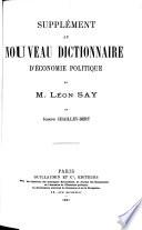 Nouveau dictionnaire d'économie politique