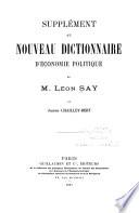 Nouveau Dictionnaire D'Economie Politique