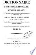 Nouveau dictionnaire d'histoire naturelle, appliquée aux arts, à l'agriculture, à l'économie rurale et domestique, à la médecine, etc