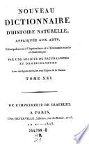 Nouveau Dictionnaire d'histoire naturelle, appliquee aux arts