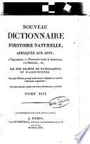 Nouveau dictionnaire d'histoire naturelle