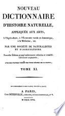 Nouveau dictionnaire d'histoire naturelle,