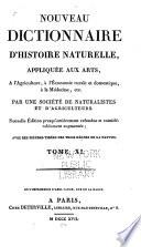 Nouveau dictionnaire d'histoire naturelle