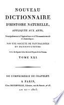 Nouveau dictionnaire d'histoire naturelle