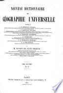 Nouveau dictionnaire de géographie universelle