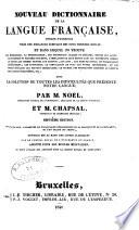 Nouveau dictionnaire de la langue francaise enrichi d'exemples des deux dernieres sie'cles [...!