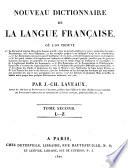 Nouveau Dictionnaire de la Langue Française, etc