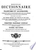 Nouveau dictionnaire de la langue françoise et allemande