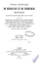 Nouveau dictionnaire de médecine et de chirurgie pratiques
