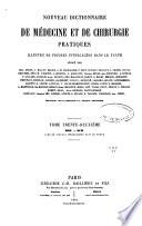 Nouveau dictionnaire de médecine et de chirurgie pratiques