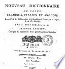 Nouveau dictionnaire de poche, françois, italien, et anglois